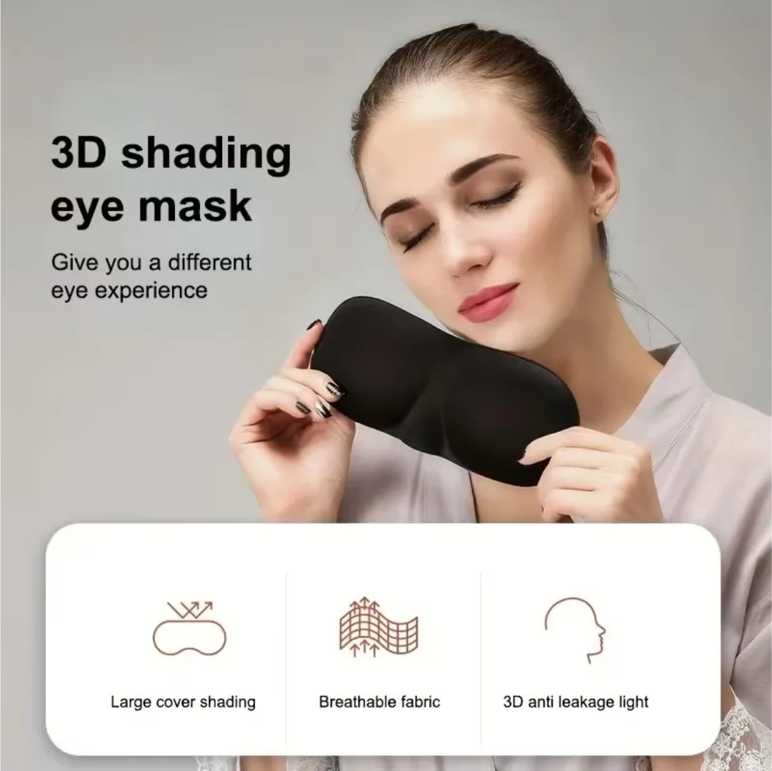 3D, memory foam shading eye mask